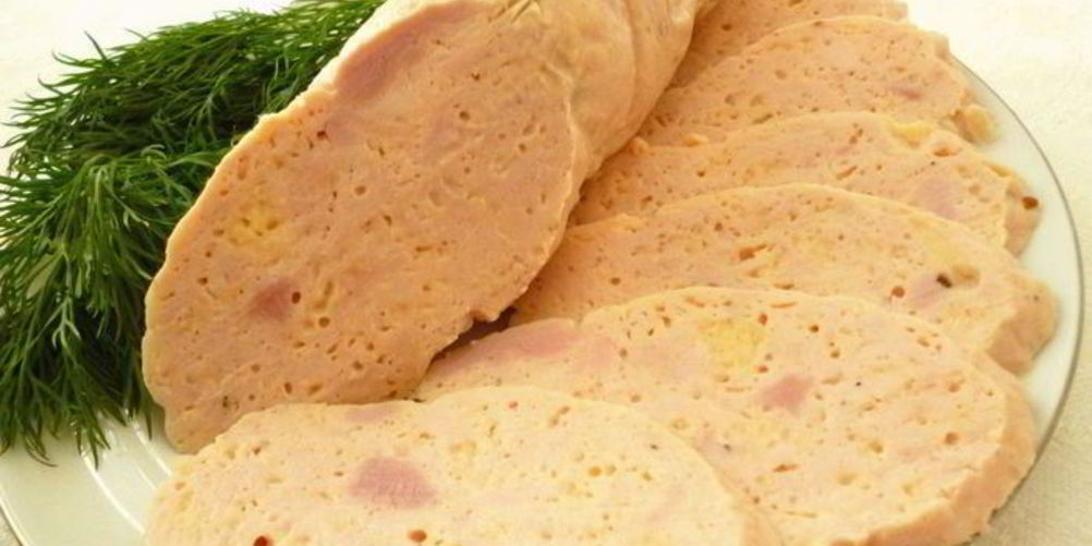 Рецепт вареная куриная колбаска