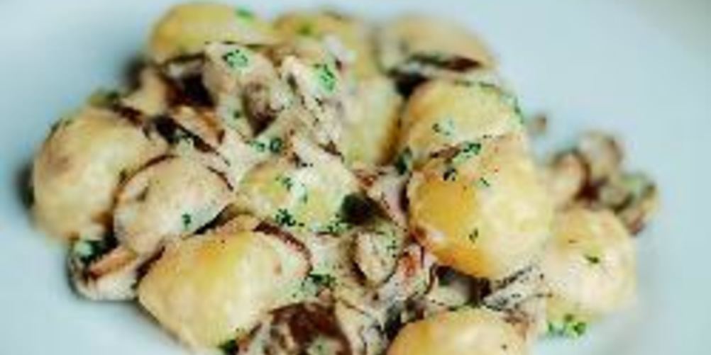 Рецепт ньокки с грибами в сливочном соусе