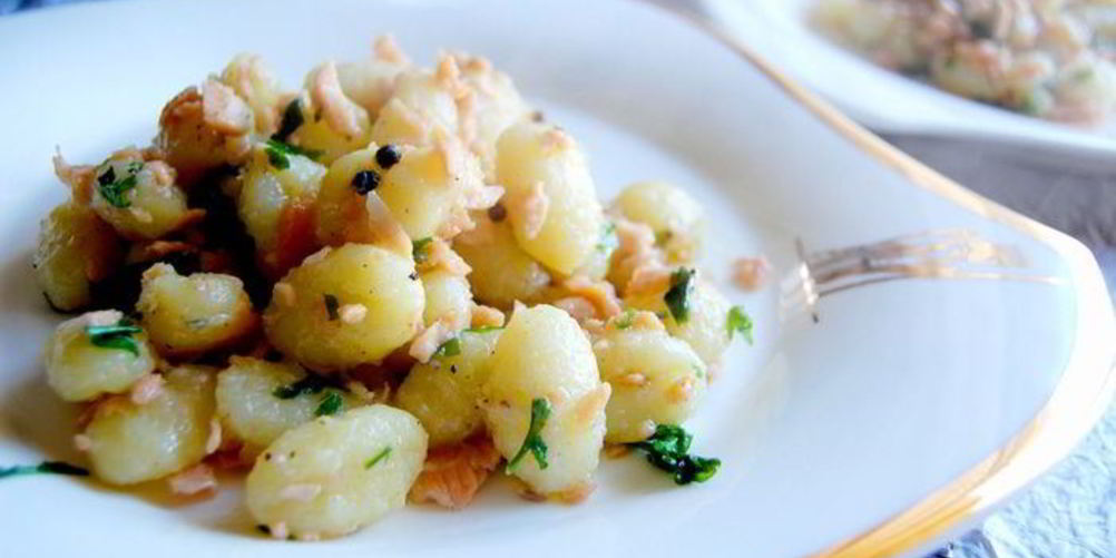 Рецепт ньокки с семгой