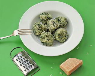 Ньокки со шпинатом