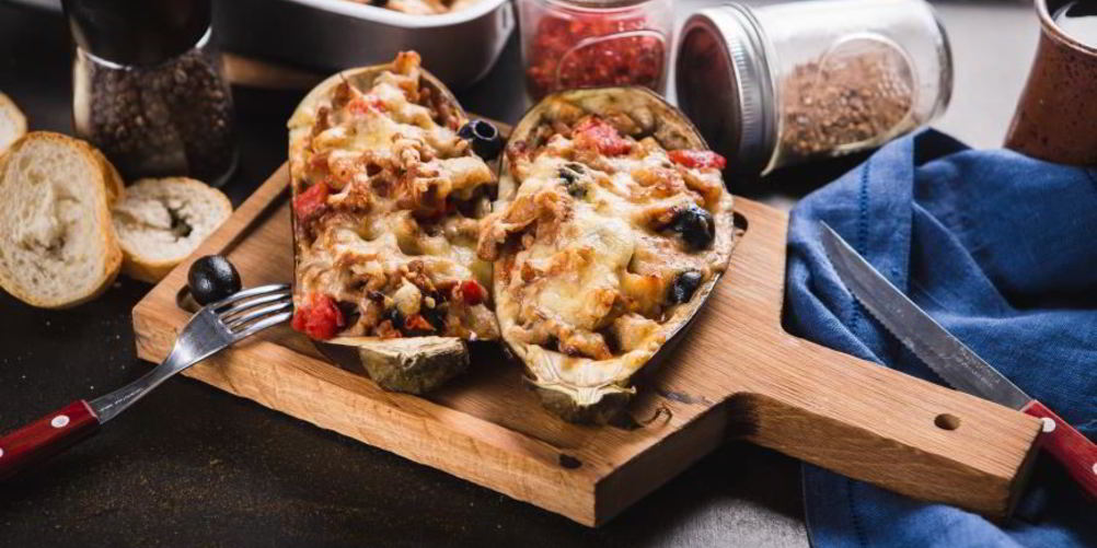 Рецепт баклажаны, фаршированные рубленой говядиной и каперсами