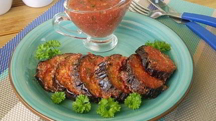 Баклажаны под соусом