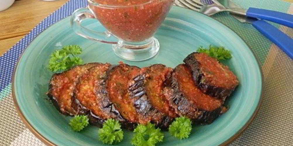 Рецепт баклажаны под соусом