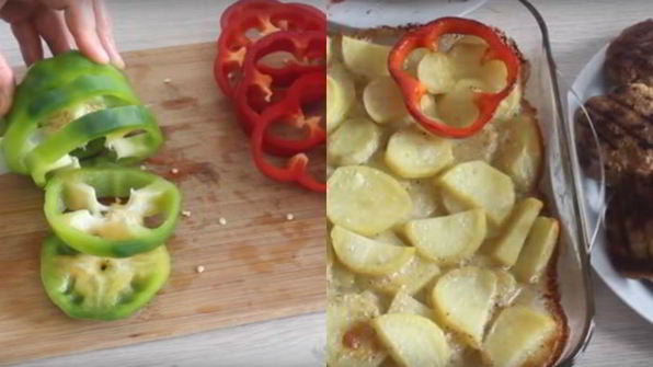 баклажаны с картофелем и фаршем