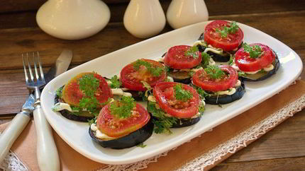 Баклажаны с помидорами