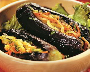 Баклажаны соленые фаршированные