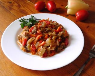 Баклажаны тушеные в мультиварке