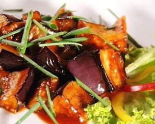 Баклажаны в кисло-сладком соусе