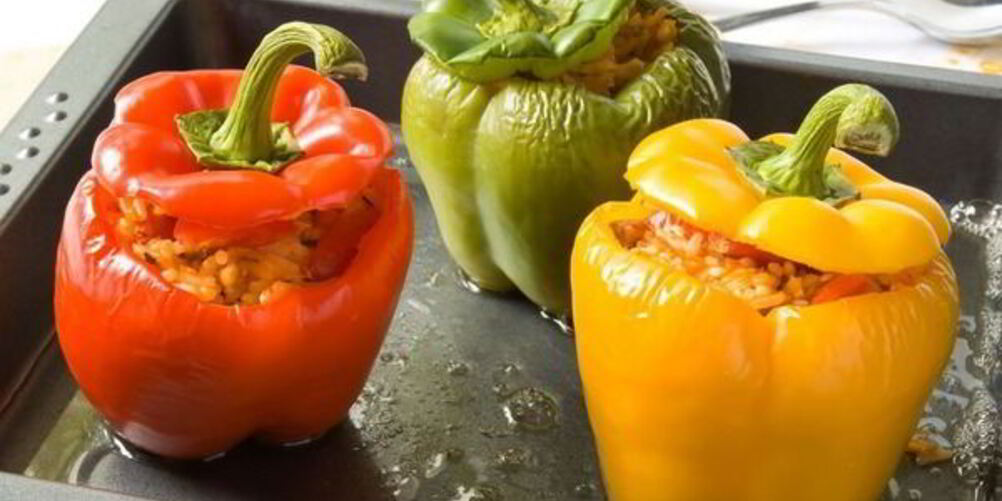 Рецепт фаршированные перцы с овощами и грибами