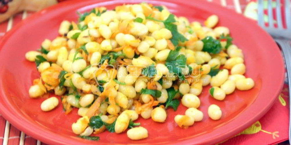 Рецепт фасоль с овощами