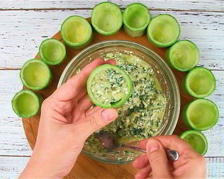 Кабачки с брынзой