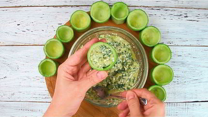 Кабачки с брынзой