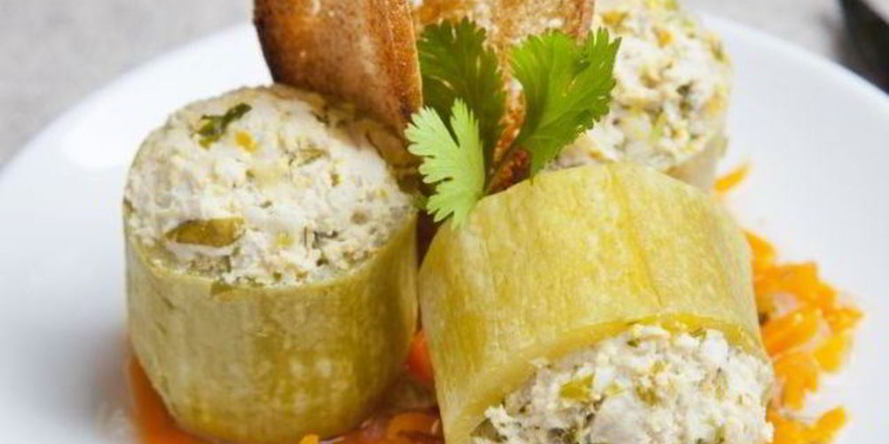 Рецепт кабачки с куриным фаршем в духовке