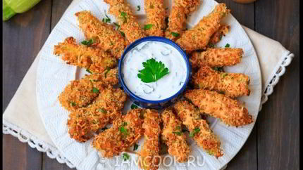 Кабачки в кляре в духовке