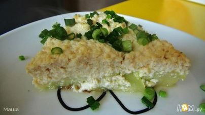 Кабачки, запеченные с тофу