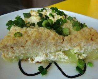 Кабачки, запеченные с тофу