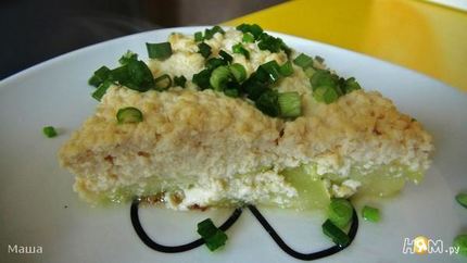 Кабачки, запеченные с тофу