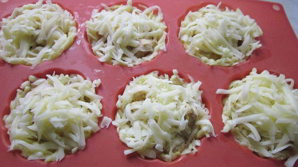 кабачковые корзиночки с куриным филе