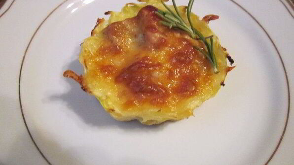 кабачковые корзиночки с куриным филе