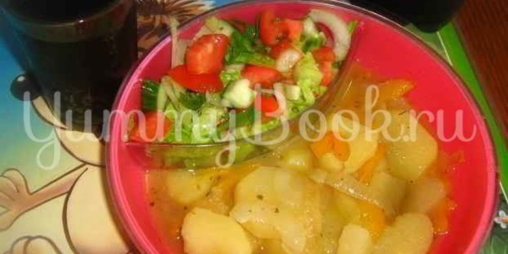 Рецепт картофель тушеный с перцем