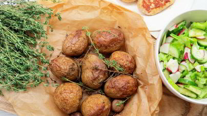 Картофель, запеченный в пергаменте