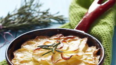 Картофельный гратен с белым вином