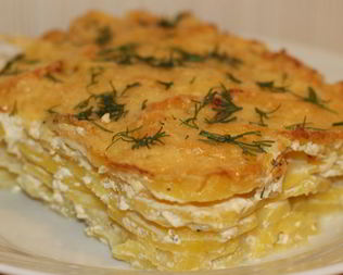 Картофельный гратен