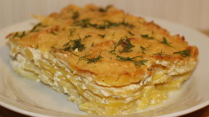 Картофельный гратен