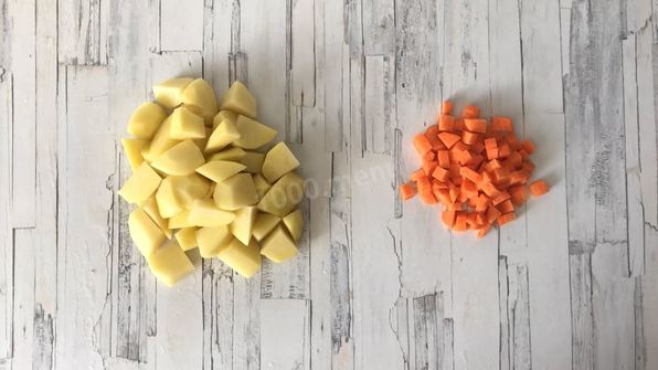 картошка с мясом тушеная в кастрюле