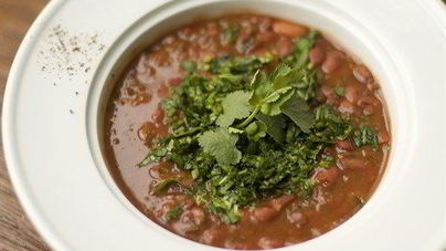 Лобио горячее из красной фасоли