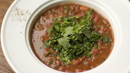 Лобио горячее из красной фасоли