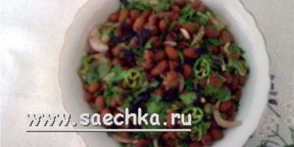 Рецепт лобио со свежей зеленью и молодым чесноком