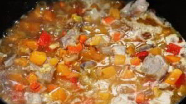 овощи, тушенные с мясом