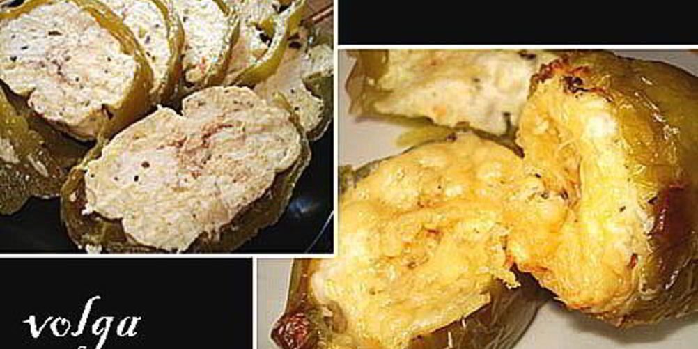 Рецепт перец, фаршированный сыром и яйцами