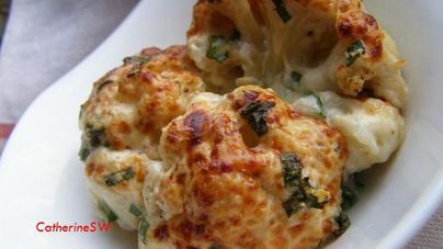 Цветная капуста с двумя видами сыра