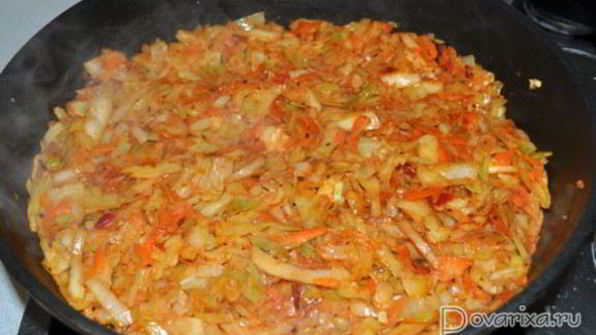 тушеная капуста на гарнир