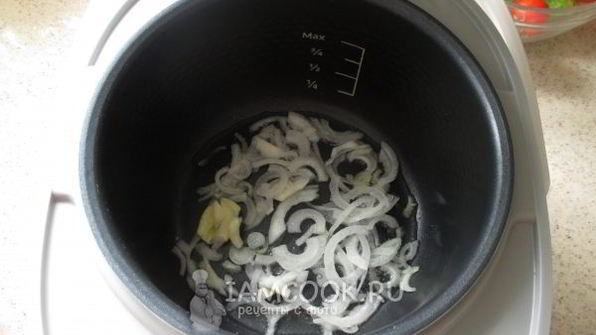 тушеная картошка с куриными сердечками в мультиварке