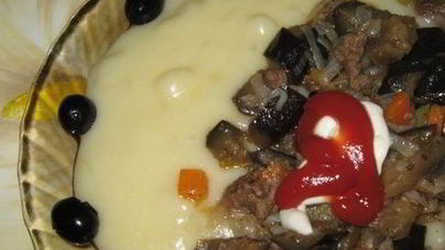 Тушеные овощи с фаршем