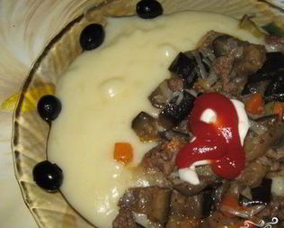 Тушеные овощи с фаршем