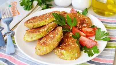 Вегетарианские отбивные из кабачков