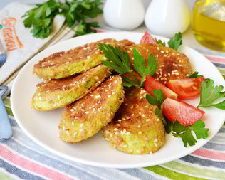 Вегетарианские отбивные из кабачков