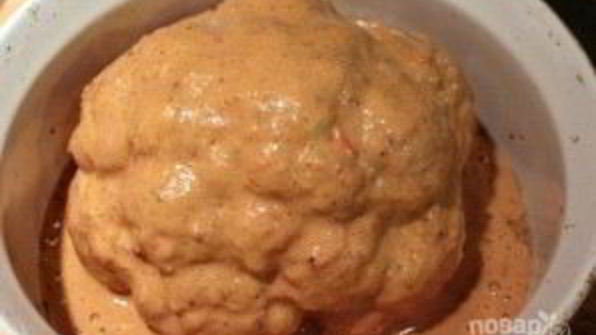 запеченная в соусе цветная капуста