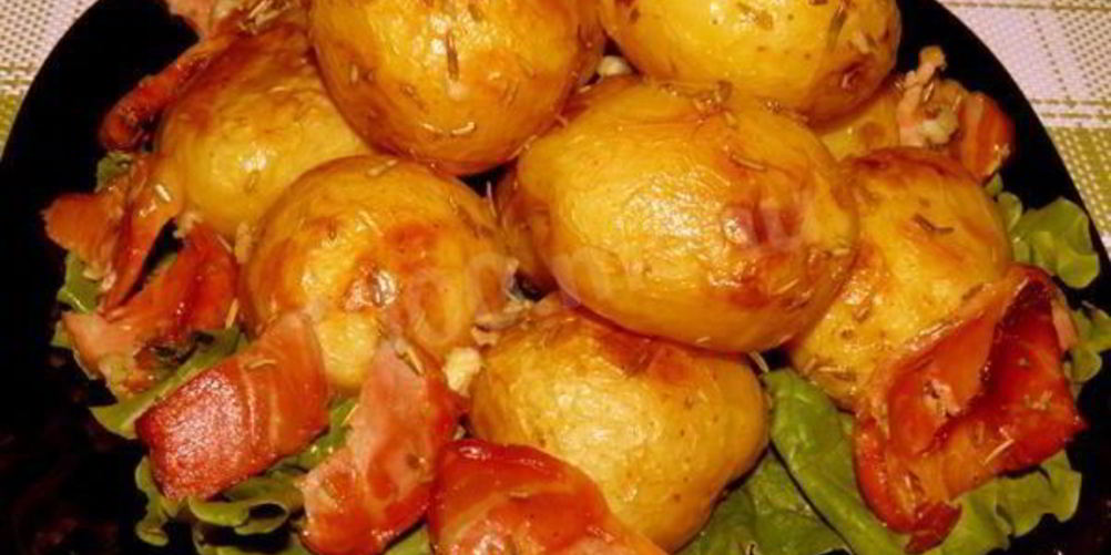 Рецепт запеченный картофель с розмарином