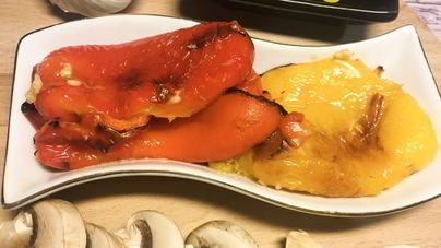 Запеченный перец с чесноком