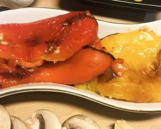 Запеченный перец с чесноком