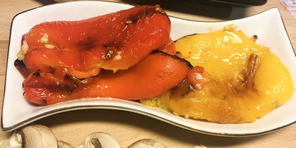 Рецепт запеченный перец с чесноком