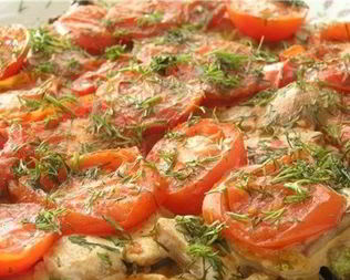 Запеченные кабачки с помидорами и сыром