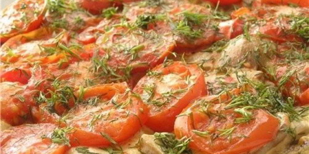 Рецепт запеченные кабачки с помидорами и сыром
