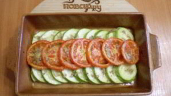запеченные кабачки с помидорами