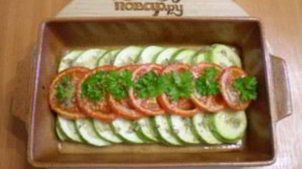 запеченные кабачки с помидорами